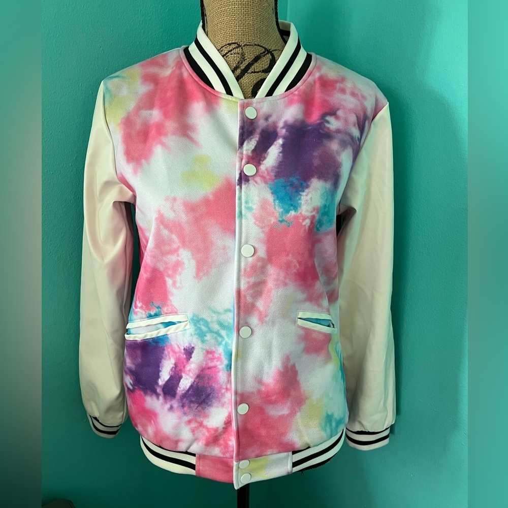 EUC LOLA The Boys “CHICAGO” Tie-dye Varsity Jacket